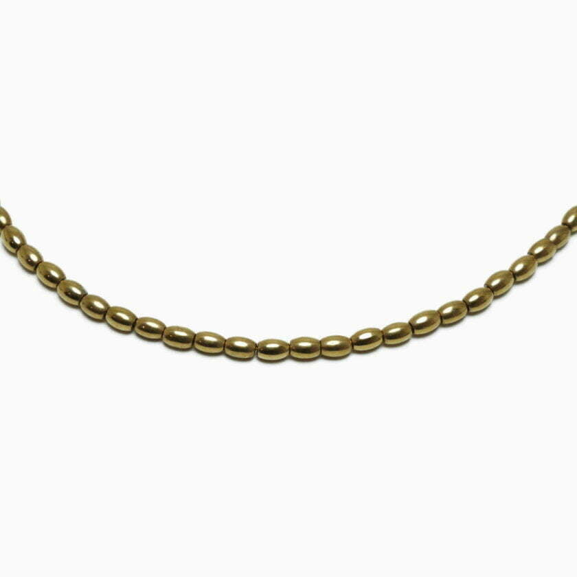 Chaîne De Cheville Grain de riz doré – Image 3